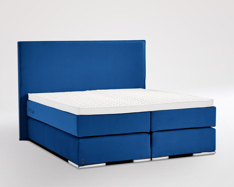 Boxspringbett Chelsea Flat Velourstoff - WohnenRoyal