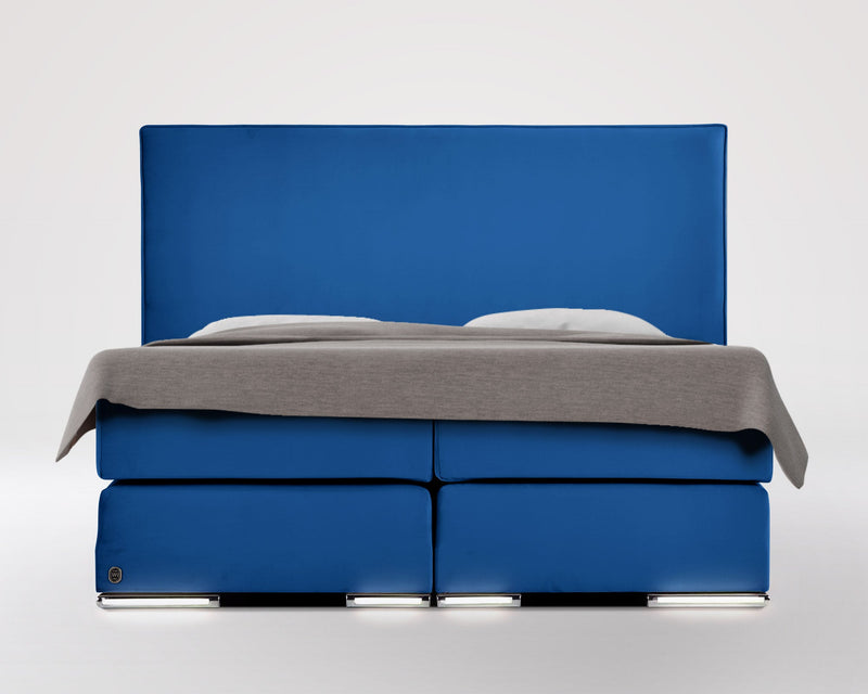 Boxspringbett Chelsea Flat Velourstoff - WohnenRoyal