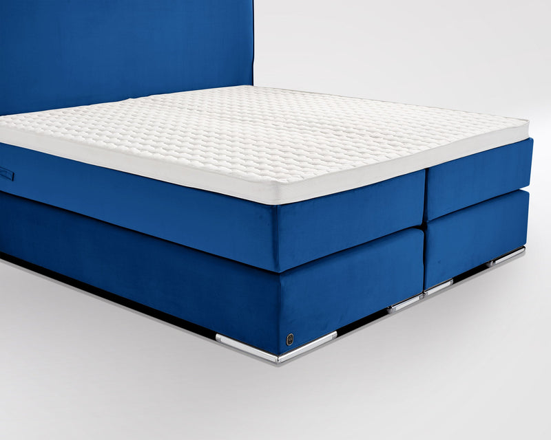 Boxspringbett Chelsea Flat Velourstoff - WohnenRoyal