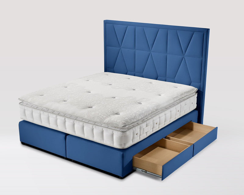 Boxspringbett Ariela Premium - Velourstoff - WohnenRoyal