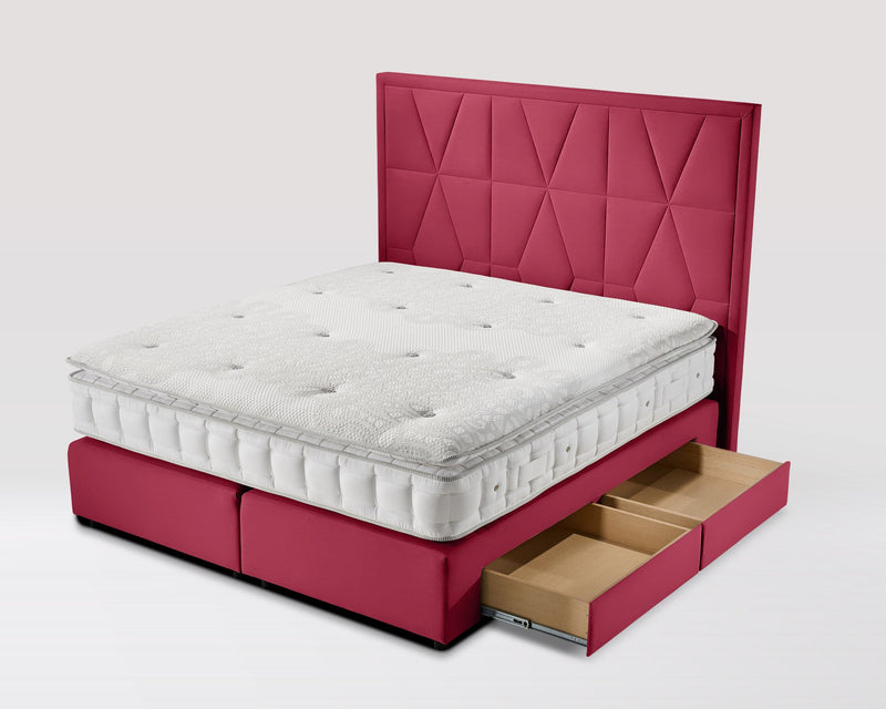 Boxspringbett Ariela Premium - Velourstoff - WohnenRoyal