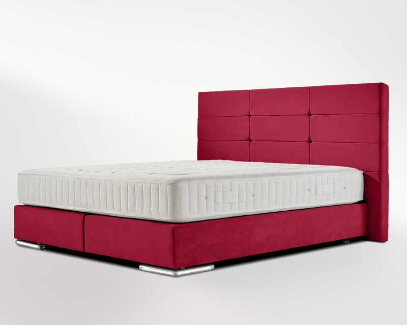 Boxspringbett Elbe Velourstoff - WohnenRoyal