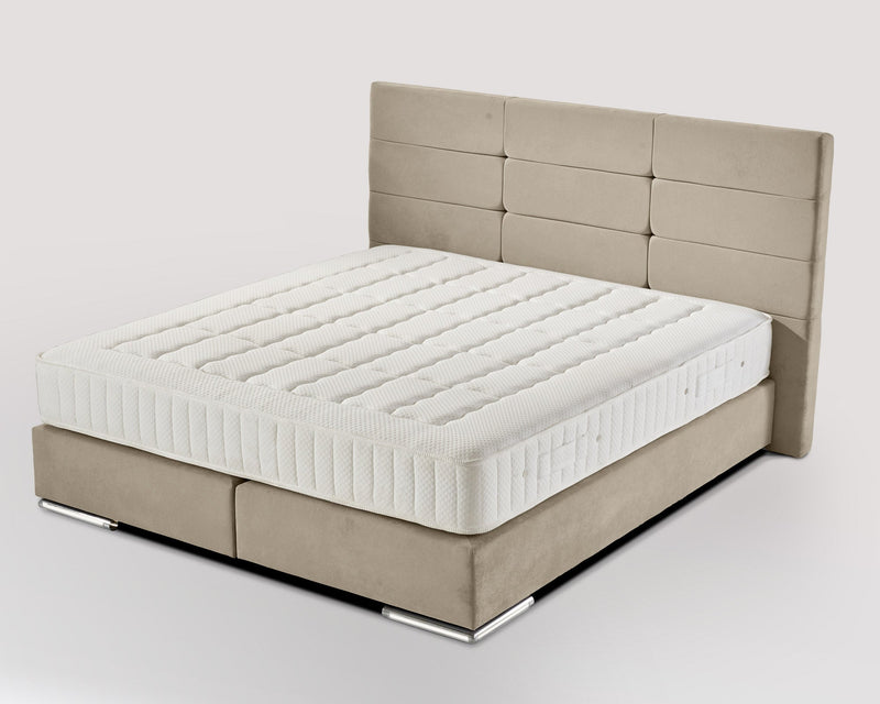 Boxspringbett Elbe Velourstoff - WohnenRoyal