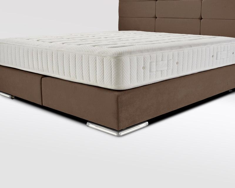 Boxspringbett Elbe Velourstoff - WohnenRoyal