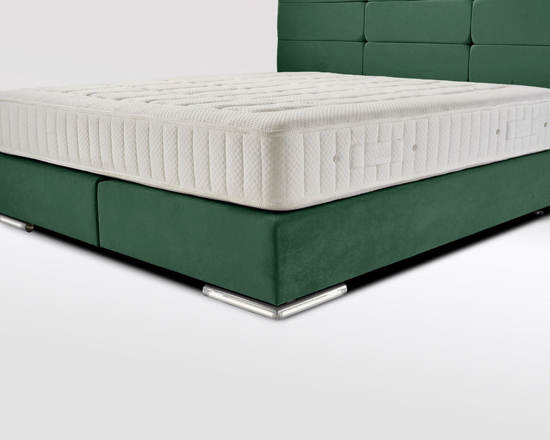 Boxspringbett Elbe Velourstoff - WohnenRoyal